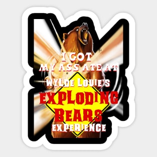 Exploding Bears Sticker